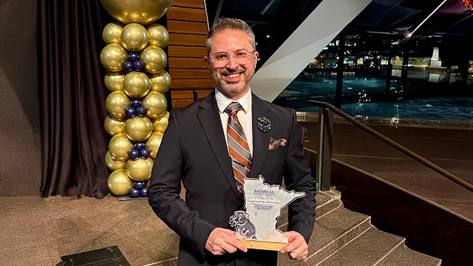 Brian Thoams May has been named the 2026 Volunteer of the Year by the Midway Chamber of Commerce