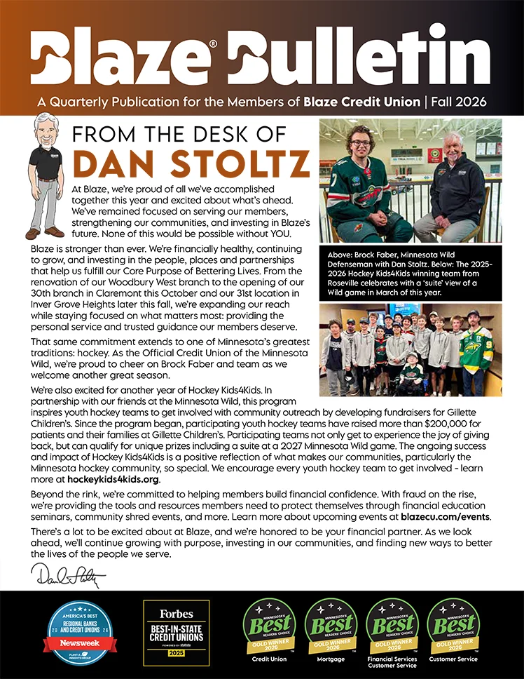Blaze Bulletin - Fall 2026