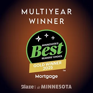 2025_MNB_Square_Mort Blaze has been awarded Minnesota's Best Mortgage for 2025 by the Star Tribune Readers' Choice Award Program