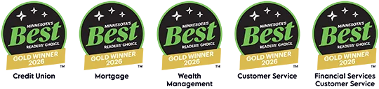 Blaze is a multiyear winner in Star Tribune's Reader's Choice Award program in the credit union, mortgage, wealth managment, financial services customer service, and customer service categories
