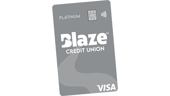 image of the Blaze Platinum Visa Credit Card