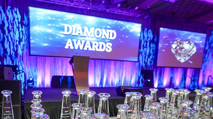 Diamond Awards presentation stage