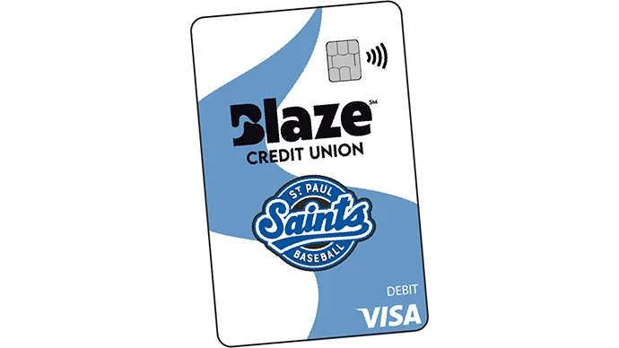 Blaze St. Paul Saints Visa Debit Card