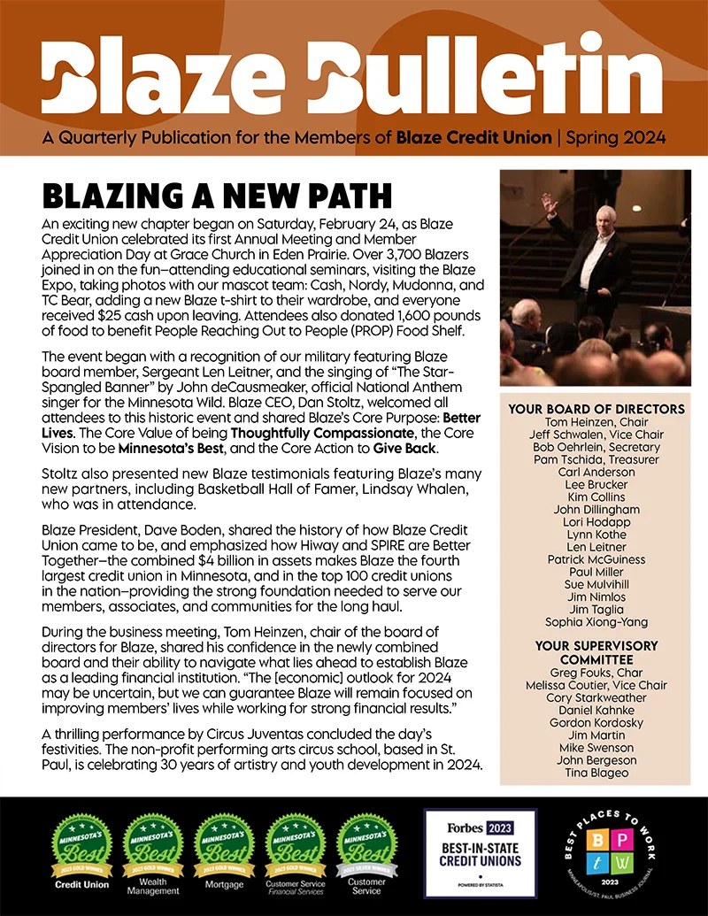 Blaze Bulletin - 2024 Spring Issue