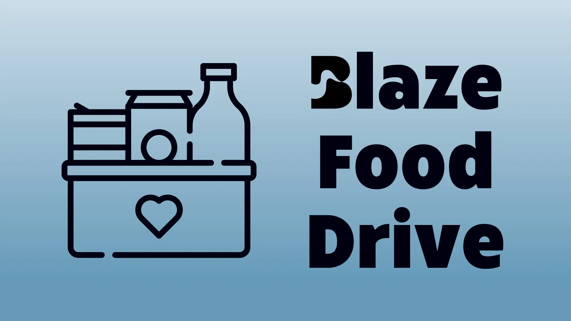Blaze food drive
