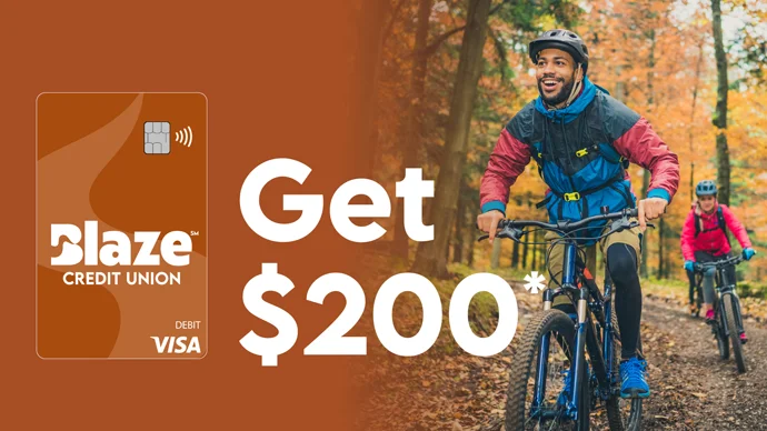 Blaze Visa Debit Card: Get $200*